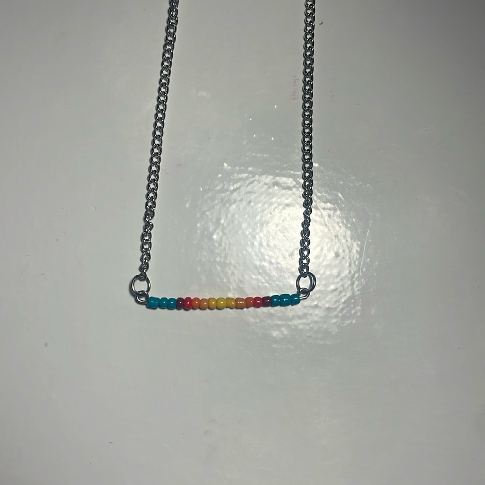 Handmade, Western, Beaded Chain Necklace